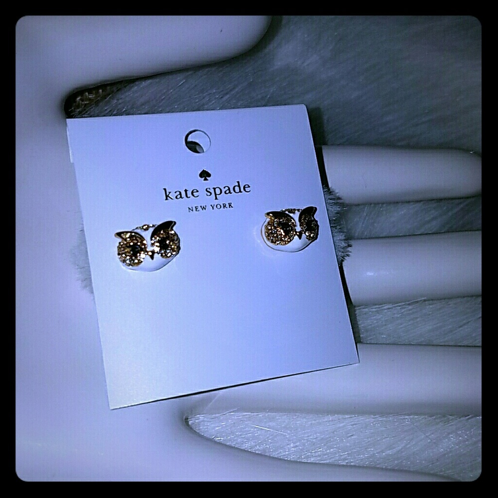 Kate spade owl reversible earrings